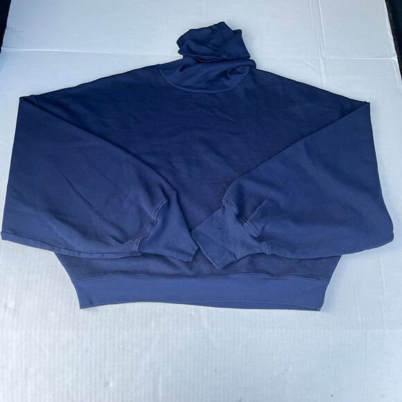 Agolde Turtleneck Sweatshirt Blue Oversized Pullover Cozy Comfy Pullover MEDIUM - Picture 1 of 9